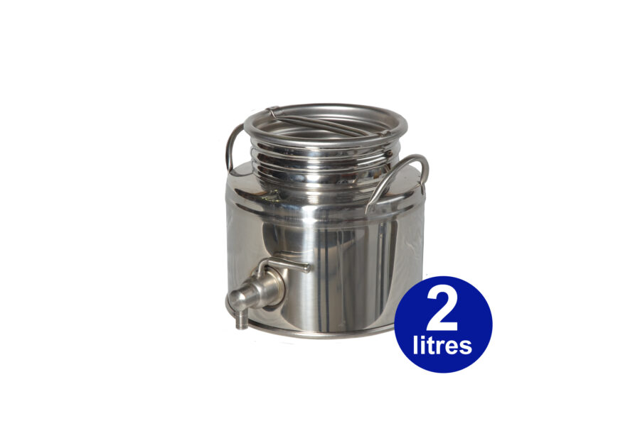 Fût Inox 2 litres Assemblage Soudé + Robinet Inox