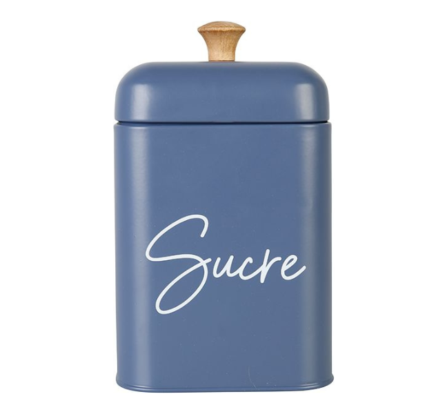 Boite de Rangement Alimentaire 290ml "Sucre" en Métal