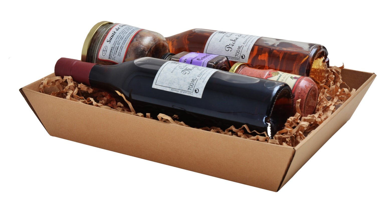 ALV Corbeilles Carton Pour Panier Garni Rectangle (Lot de 50) - ALV
