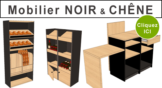 Mobilier Noir & Chêne