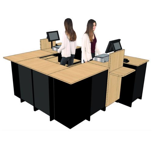 427 A Ecaissement en U 2 POSTES 2028 x 2056 mm