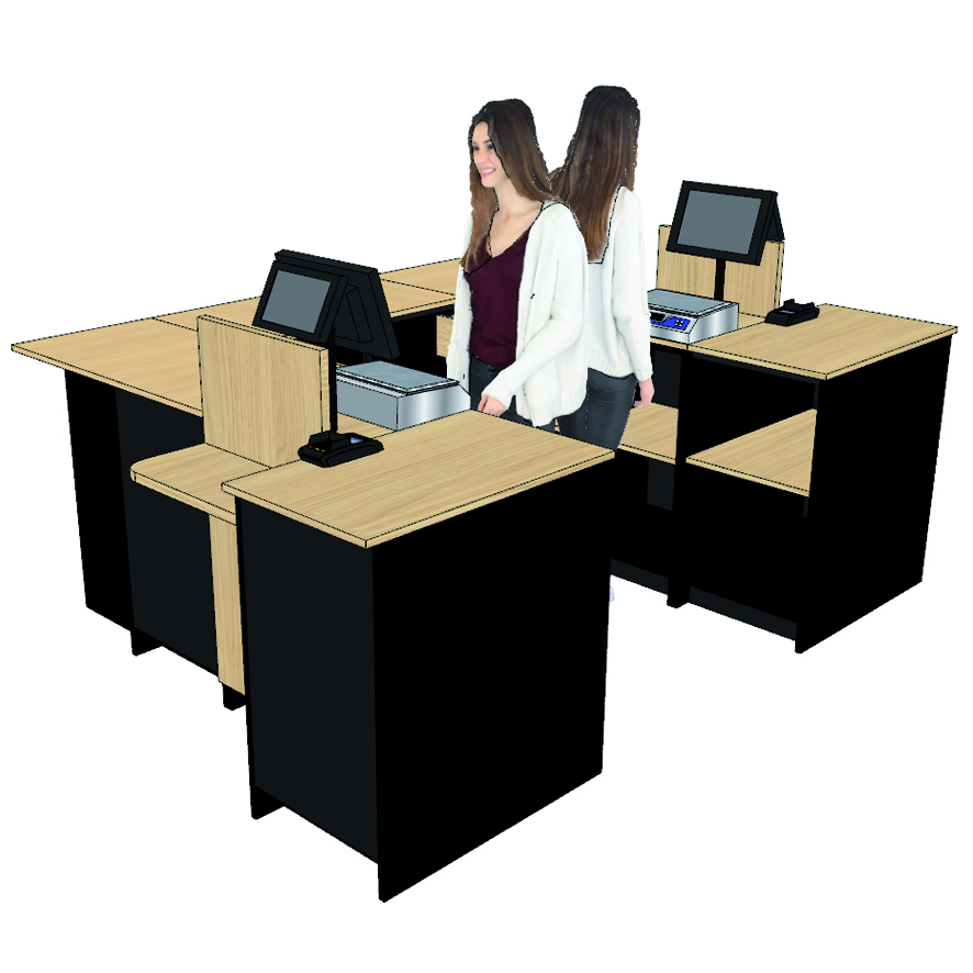 427 B Ecaissement en U 2 POSTES 2028 x 2056 mm