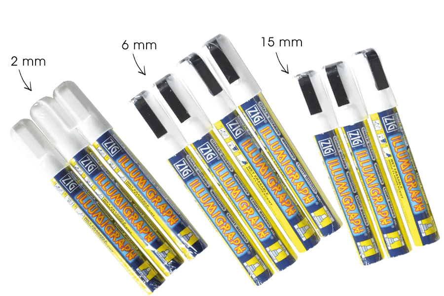 Feutres Craies Effaçable à l'eau 2/6 mm (Lot de 4)