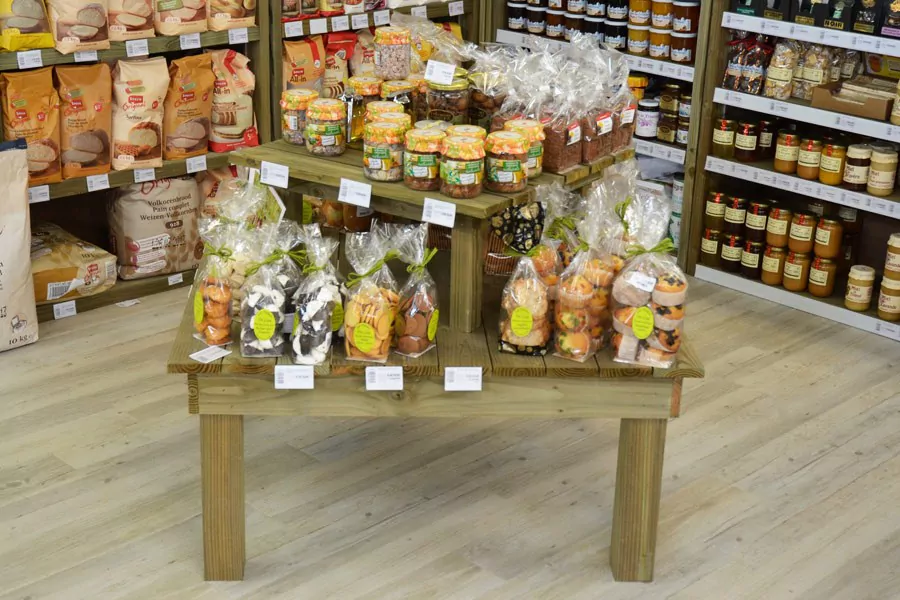 Kit de 2 Tables Carrées Bois Vieilli – Image 5