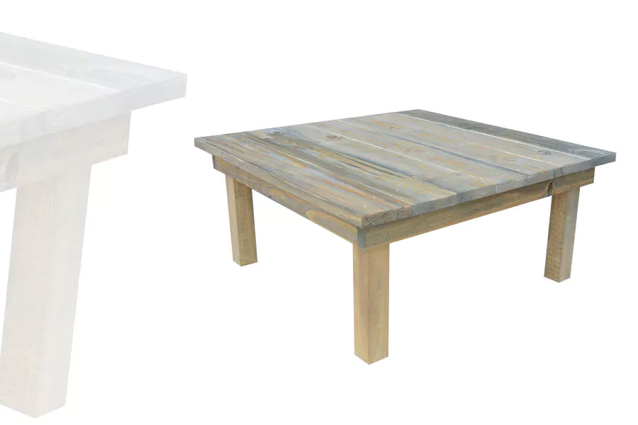 Table Carrée PM Bois Vieilli