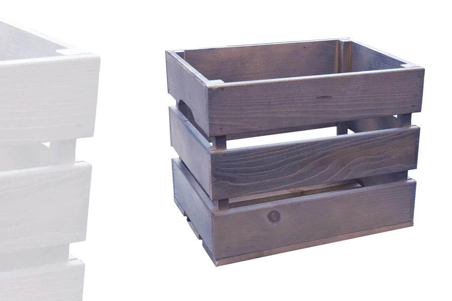 Caisse Lasurée Grise