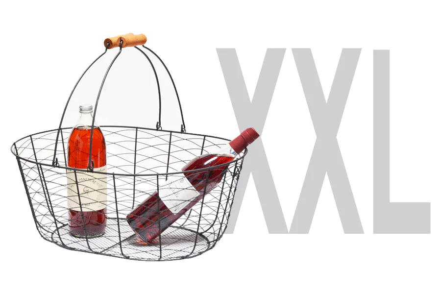 Lot de 5 Paniers Métal Ovale XXL – Image 2