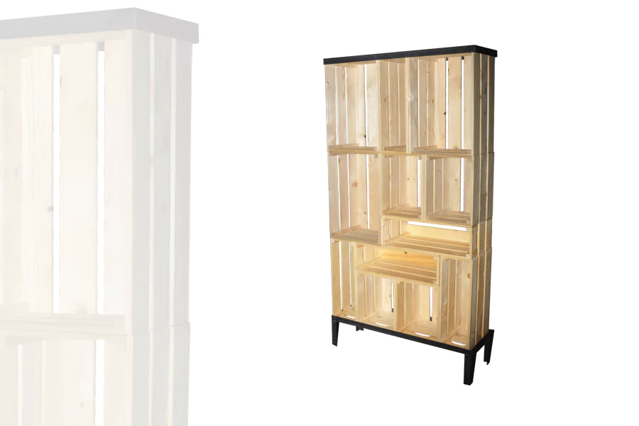 Bahut 12 Caisses + Structure Métal