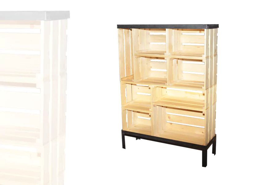 Buffet 9 Caisses + Structure Métal