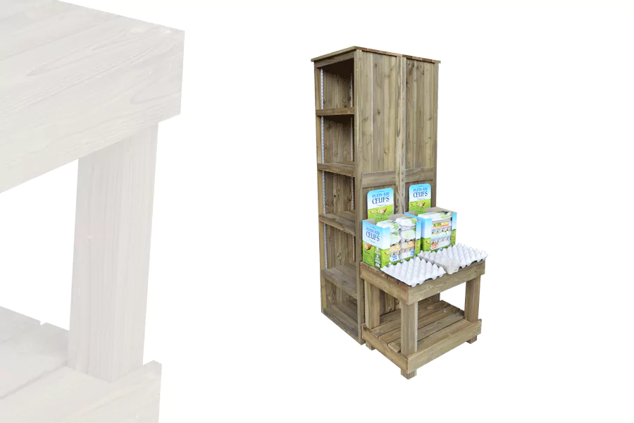 Table 2 Niveaux Étroite PM 700 x 500 Bois Vieilli – Image 5