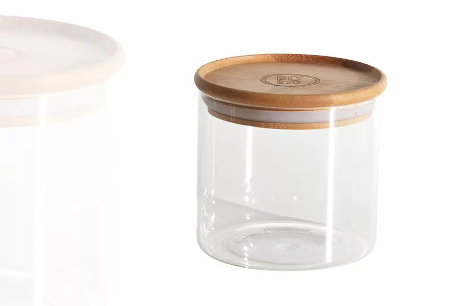 Pot Rond de Conservation 500 ml en Verre Borosilicaté