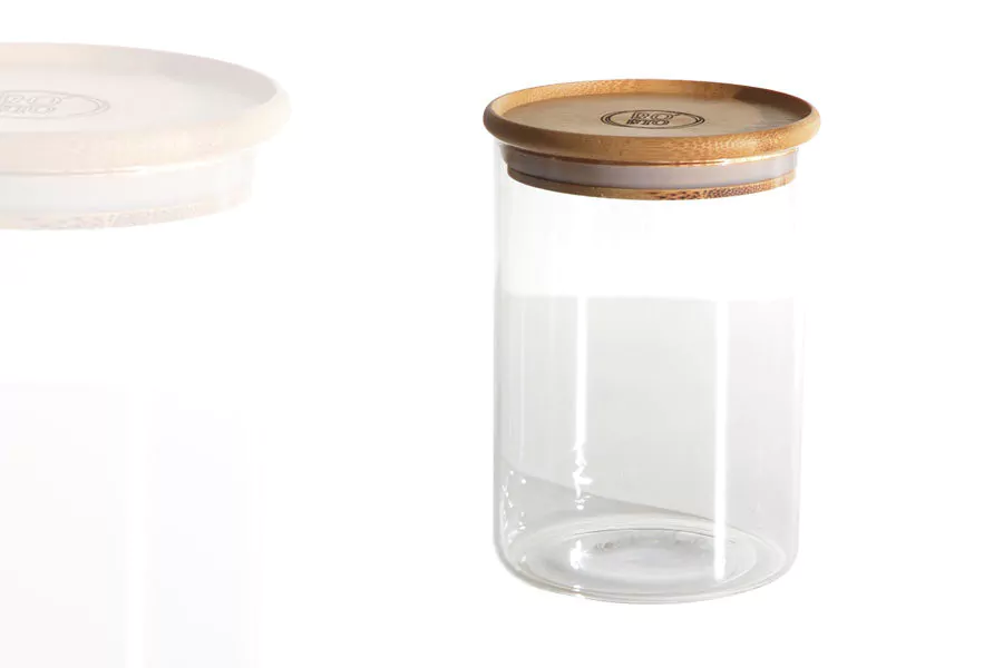 Pot Rond de Conservation 800 ml en Verre Borosilicaté