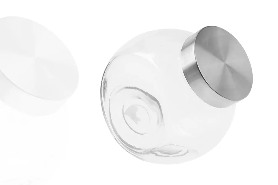 Bonbonnière Verre 2 litres Couvercle Inox à Visser