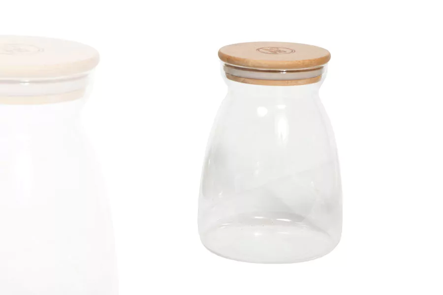 Pot Arrondi de Conservation 1 litre en Verre Borosilicaté