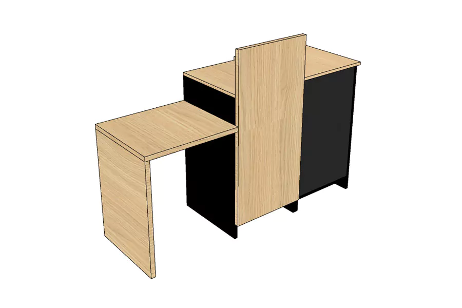 encaissement-1-poste-ligne-avec-arche-gauche-meuble-caisse-bois-2-tons-vue-client encaissement-1-poste-ligne-avec-arche-gauche-meuble-caisse-bois-2-tons-vue-client