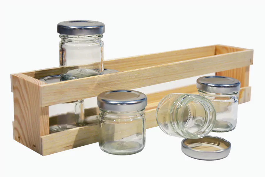 coffret-presentation-cadeau-en-bois-pot-en-verre-alimentaire
