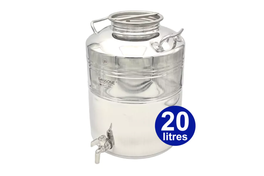 Fût Inox 20 litres PREMIUM assemblage soudé